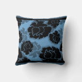 グランギーフローラデカデンス枕、青 クッション (裏面)