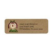 グランギー初期のラグドールカントリー差出人住所 ラベル (正面)