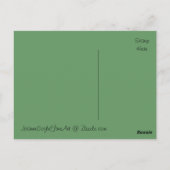 グランギー古いグリーンラスティのトラックのハブキャップタイヤ – はがき (裏面)