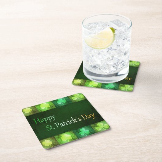 グランギー聖パトリックの日シャムロック – 紙コースター (インサイチュ)