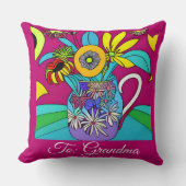 グランサイケデリック用の青フローラ腸 クッション (正面)