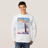 グランシー・スコットランドスキーポスター Tシャツ (正面フル)