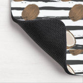 グランジでストライプなパターンのココナッツ マウスパッド (コーナー)