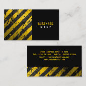 グランジでストライプな名刺 名刺 (正面/裏面)