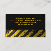 グランジでストライプな名刺 名刺 (裏面)