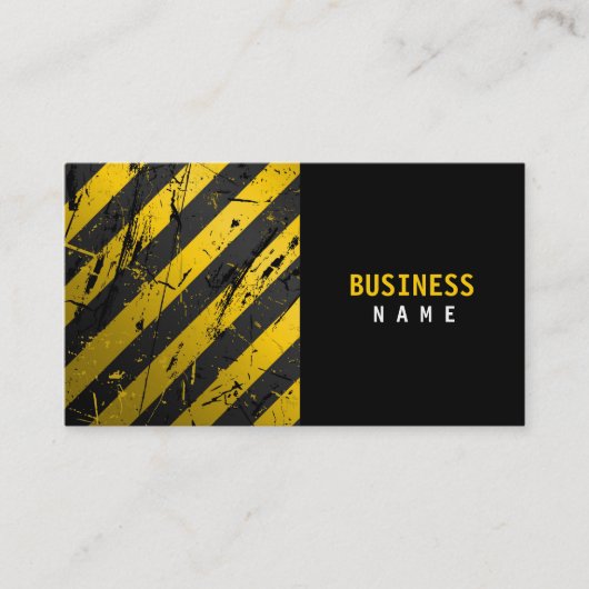 グランジでストライプな名刺 名刺 (正面)