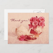 グランジでビクトリアンなヴィンテージのお茶会 ポストカード (正面/裏面)