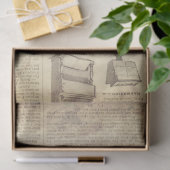 グランジでフランスのな辞書のページ 薄葉紙 (ギフト)