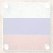 グランジでロシアのな旗 ガラスコースター (裏面)