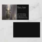 グランジで初期のな木びき台の白い尾シカ 名刺 (正面/裏面)