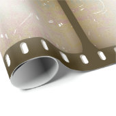 グランジで古い傷付けられたフィルム ラッピングペーパー (ロールコーナー)