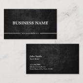 グランジで暗いストックブローカー 名刺 (正面/裏面)