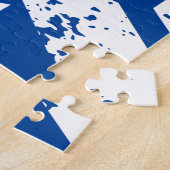 グランジで白いダビデの星 ジグソーパズル (側面)