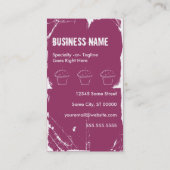 グランジなさくらんぼのカップケーキ 名刺 (裏面)