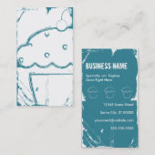 グランジなさくらんぼのカップケーキ 名刺 (正面/裏面)