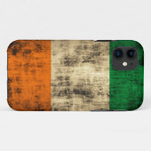 グランジなアイルランドの旗 Case-Mate iPhoneケース (裏面(横))