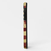グランジなアメリカの愛国心が強い旗のiPhone 5の場合 Case-Mate iPhoneケース (裏面/左)