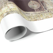 グランジなカメラマンの写真撮影のヴィンテージのカメラ ラッピングペーパー (ロールコーナー)