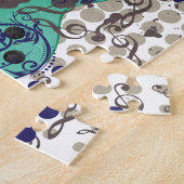 グランジなギターのイラストレーション ジグソーパズル (側面)