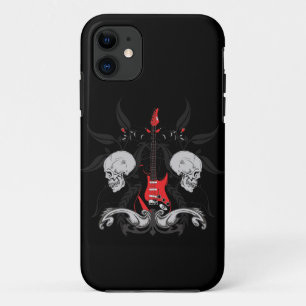 グランジなギターのスカルiPhone4のiPhoneの場合 iPhone 11 ケース