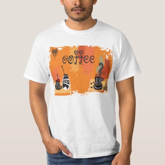 グランジなコーヒー Tシャツ (正面)