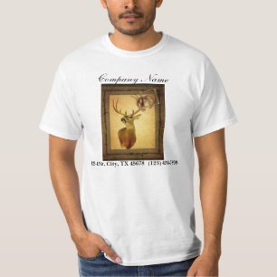 グランジなシカのwoodgrainの大工の建築 tシャツ