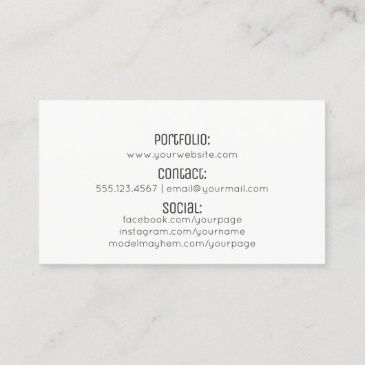 グランジなシックでモダンな美容師の水彩画のピンク 名刺 (裏面)