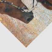 グランジなスイバの西部の馬 薄葉紙 (詳細)