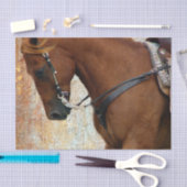 グランジなスイバの西部の馬 薄葉紙 (クラフト)