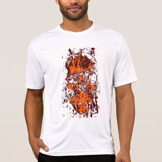 グランジなスカル Tシャツ (正面)