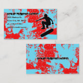 グランジなスケートボーディング 名刺 (正面/裏面)