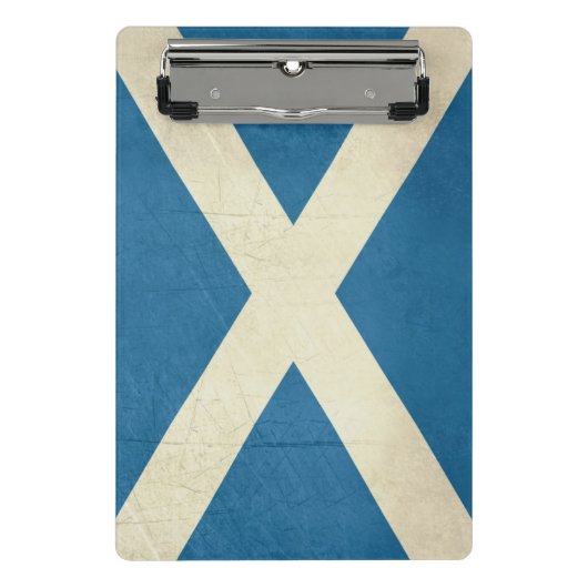 グランジなスコットランドの旗のイラストレーション ミニクリップボード (正面)