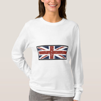 グランジなスタイルの英国国旗 Tシャツ