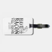 グランジなスタイルはベーコンを移動します食べます ラゲッジタグ (裏面横)