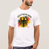 グランジなスタイルドイツ-ドイツデザイン Tシャツ (正面)