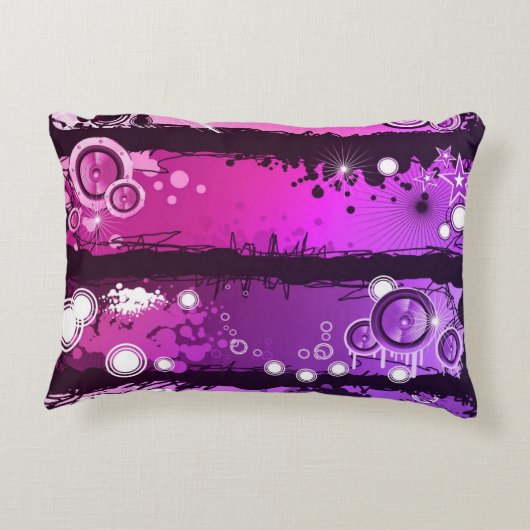 グランジなスタイル音楽旗3 アクセントクッション (裏面)