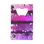 グランジなスタイル音楽旗3 クレジットカード栓抜き (裏面)