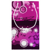 グランジなスタイル音楽旗3 スモールペーパーバッグ (裏面)