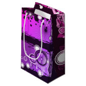 グランジなスタイル音楽旗3 スモールペーパーバッグ (正面アングル)