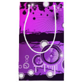 グランジなスタイル音楽旗3 スモールペーパーバッグ (正面)