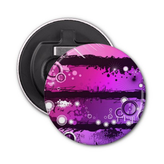 グランジなスタイル音楽旗3 栓抜き (正面)