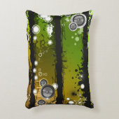 グランジなスタイル音楽旗 アクセントクッション (正面(垂直))