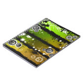 グランジなスタイル音楽旗 ノートブック (左側)