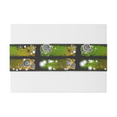 グランジなスタイル音楽旗 招待状ベリーバンド (裏面例)