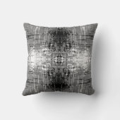 グランジなスタイル、灰色の概要 クッション (裏面)