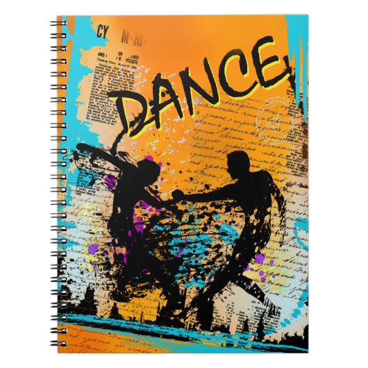 グランジなダンス-振付師、ダンサー、インストラクター ノートブック (正面)