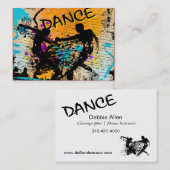 グランジなダンス-振付師、ダンサー、インストラクター 名刺 (正面/裏面)