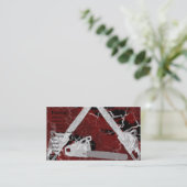 グランジなチェーンソーおよび血! 名刺 (スタンド正面)