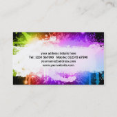 グランジなデザインの名刺 名刺 (裏面)