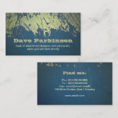 グランジなデザインの名刺 名刺 (正面/裏面)